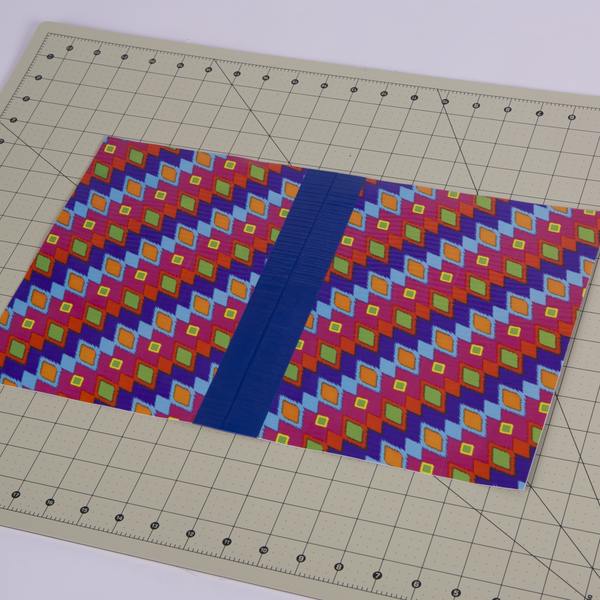 Two sheets from the previous step attached together with a strip of Duck Tape on either side