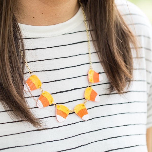 How-To: Duck Tape® Candy Corn Necklace