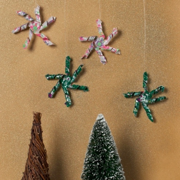 How-To: Duck Tape® Hanging Snowflakes