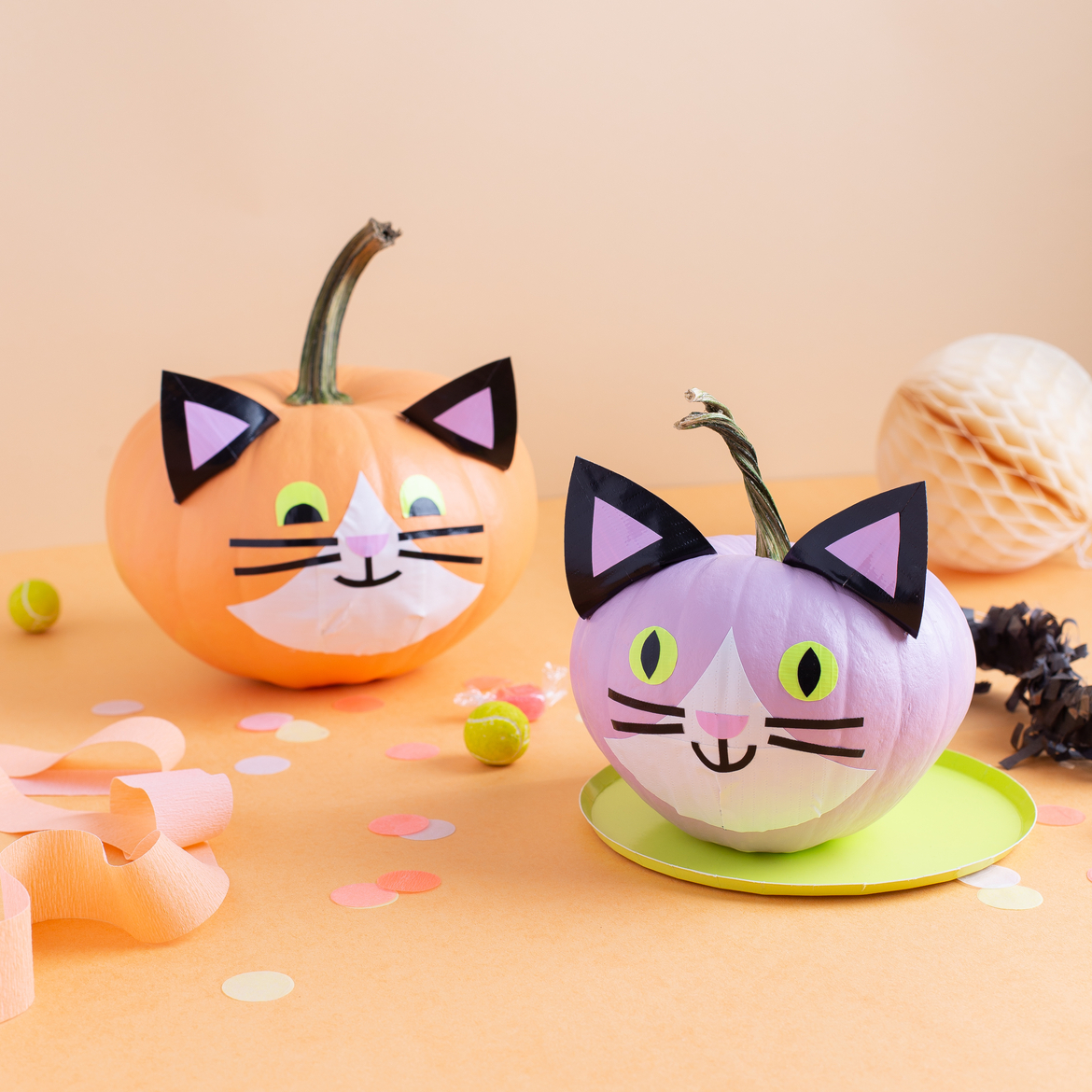 How-To: Halloween Cat Pumpkins with Duck Tape®