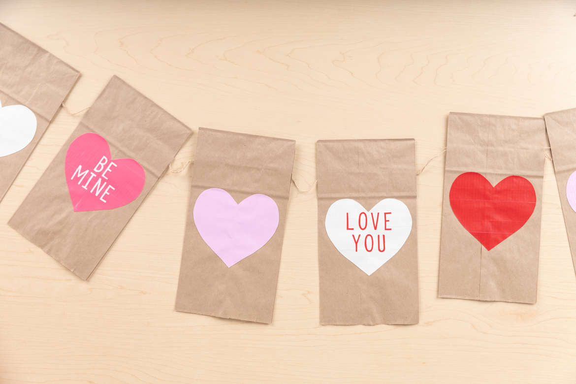 How-To: Paper Bag Valentine's Day Garland