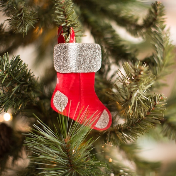 How-To: Duck Tape® Mini Stocking Ornaments