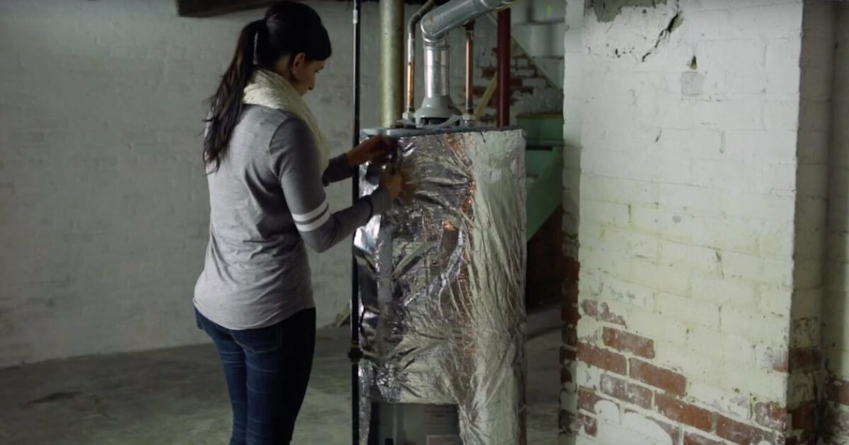 Diy water heater online blanket